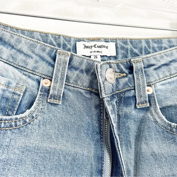 NEW Juicy Couture Venice Heart Shaped Back Jeans Size 26 - Picture 9 of 9